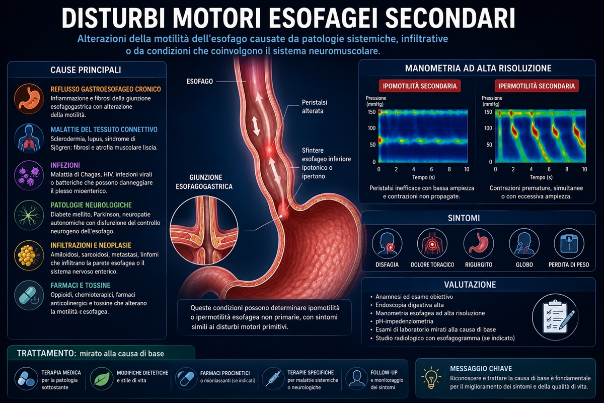 Disturbi motori esofagei secondari